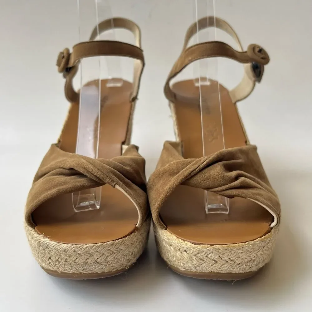 Paul Green Tan Espadrille Platform Sandals - Picture 4 of 10